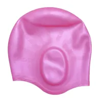 Fashion Silicone Swimming Cap,Waterproof Swim Cap Bathing Cap With Ergonomic Ear Pockets For Women Men Kids,One SizeTH