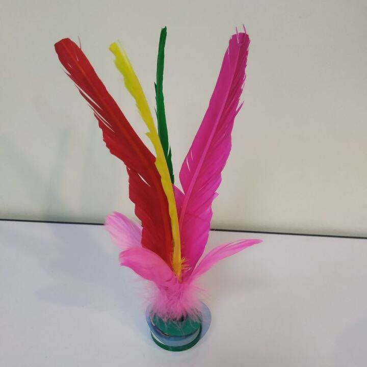 Colourful Toogoo feather shuttlecock Chinese kicking shuttlecock