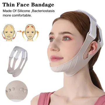 Facial Slimming Strap, Double Chin Reducer Face Lifting Belt, V Line  Lifting Chin Strap Face Slimmer Device for Women Eliminates Sagging Skin  Firming (Green) 