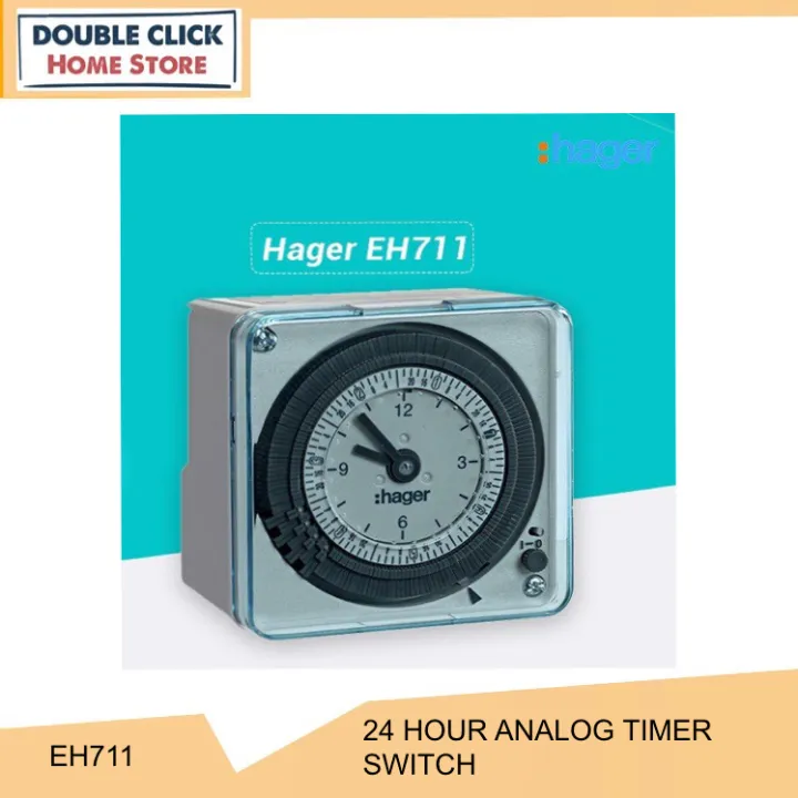 Hager EH711 24hrs Analog Timer Switch 24hrs Time switch Time Control