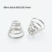 Conical Compression Springs Tower Spring 304 Stainless Steel Taper Pressure Spring Wire Diameter 0.4mm 0.5mm 0.7mm