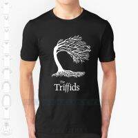 Triffids Tree And Logo In White - Tree By Martyn P Casey Custom Design Print For Men Women Cotton New Cool Tee XS-6XL