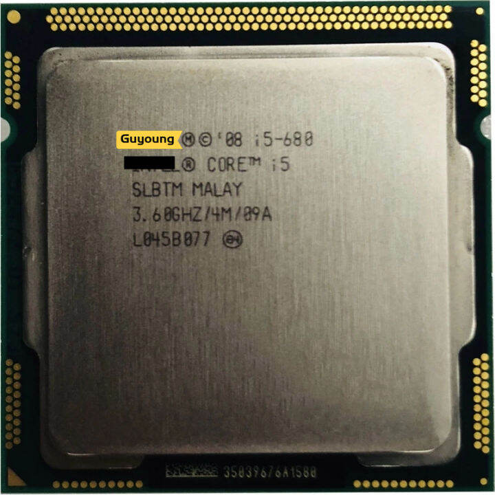 Core i5-680 i5 680 3.6 GHz Used Dual-Core CPU Processor 4M 73W LGA 1156 ...