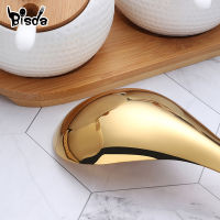 2pcs Large Soup Spoons 188 Stainless Steel Soup Ladle Rice Serving Spoon Gold kitchen Cooking spoon Table Spoon Cooking Utensil