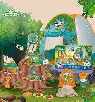 Octonauts ของเล่นชุดสำรวจเต็นท์ตั้งแคมป์เต็นท์แบบพกพาธรรมชาติสำรวจเครื่องมือของเล่นการศึกษาพืชแมลงการศึกษาเครื่องมือ