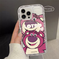 เคสโทรศัพท์ซิลิโคน TPU ใส แบบนิ่ม ลายหมีน่ารัก กันกระแทก สําหรับ Iphone 14 13 12 11 Pro Max 8 7+ Plus XS XR X