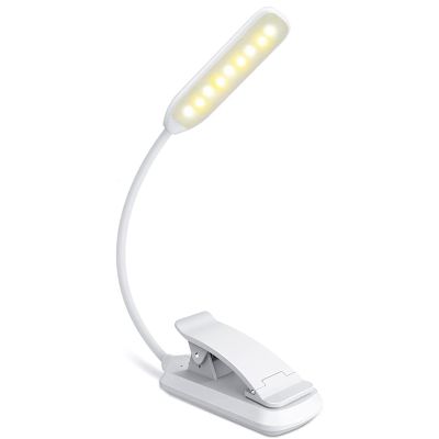 Reading Lamp Book Clamp,LED Reading Lamp,360° Flexible USB Rechargeable Book Lamp Clamp Light for Night Reading,Office