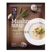 mushroom cream soup ซุปครีมเห็ดเกาหลี  แดซัง daesang chungjungwon cuisine 60g (235 kcal) 청정원 우리쌀 양송이크림수프