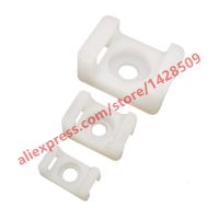 【CW】 100/50 Pcs Nylon Cable Tie Mounts Seat Saddle-shaped Wire Buddle Fixed Seats Self-locking Adjustable Zip Base Holder