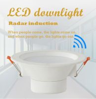 LED Downlight Wide Voltage Radar Induction Downlight Microwave Corridor Aisle Human Induction Lighting Downlight