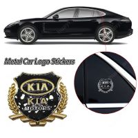 Kia Metal Car 3D Logo Badge Sticker Fashion Car Decoration Accessories for Seltos Kx3 Bongo Sonet K3 Sorento Soluto Picanto Sedona Sportage Carens Rio