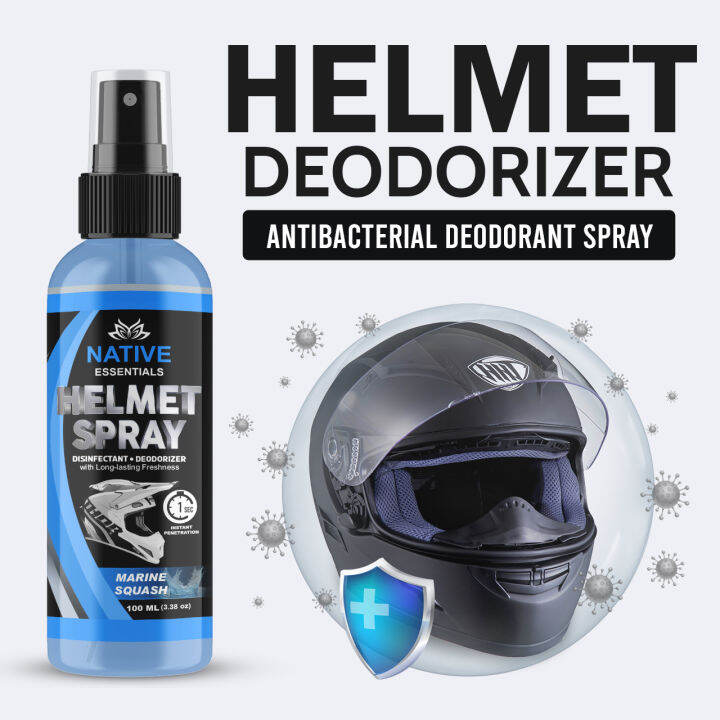 (MARINE SQUASH scent) Helmet Deodorizer Disinfectant Spray antibacterial antiodor refreshener