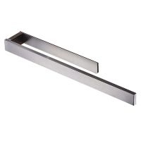 Stainless Steel Towel Rack - Self Adhesive No Punch Towel Rack 39cm Black Bathroom Toilet Towel Rack