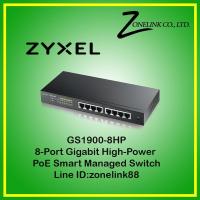 Zyxel 8-Port Gigabit Switch, 70W PoE+, Easy Smart Managed,  (GS1900-8HP)