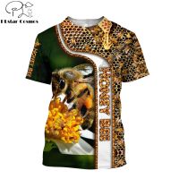 T-shirt Men Summer Bee Hipster Keeper Pure Raw Honey 3d Printed Harajuku Short Sleeve t Shirt Unisex Casual Tops Tx0193 2023 new popular