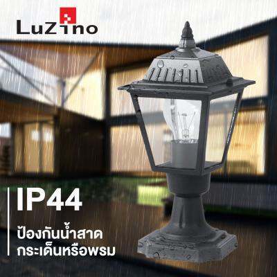 โปรโมชั่น-โคมไฟหัวเสาภายนอก-1xe27-luzino-รุ่น-imagini-rh1106a4-bk-สีดำ-ส่งด่วนทุกวัน