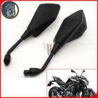 สำหรับ Kawasaki Z900 2017กระจกมองข้าง Spion Motor 10มม. รถสกู๊ตเตอร์จักรยานยนต์หนึ่งคู่กระจกมองหลังกระจกมองหลังสีดำ Bs1