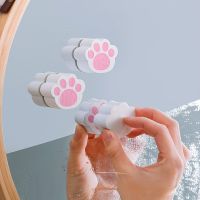 Household Merchandises Cartoon Creativity Cat Claw Mirror Cleaning Faucet Sponge Cleaning Bathroom Mirror Cleaning Brush