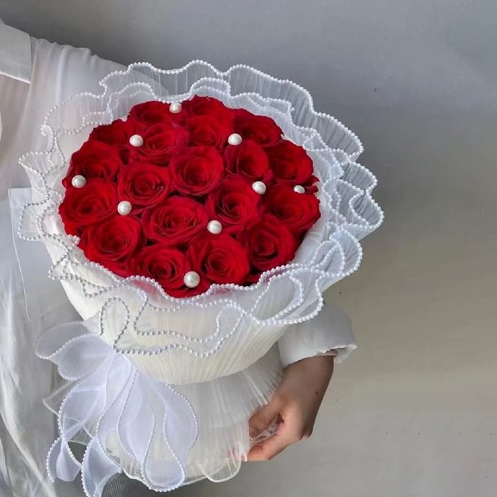 ช่อดอกกุหลาบประดิษฐ์-สีแดง-ของขวัญวันวาเลนไทน์-สําหรับแฟนหนุ่ม-แฟนสาว-คริสต์มาส