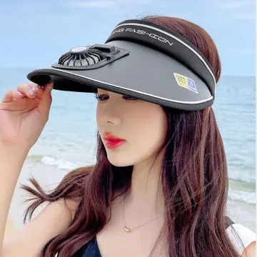 Portable Beach Cap Women Men Sports Cap Ice Silk Wide Brim Tie Dye Sun Visor  Hat