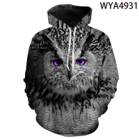 New 2023 New Men Women Children Owl Hoodies Casual Fashion 3D Printed Pullover Sweatshirts Boy Girl Kids Casual Hoody Jackettrend