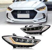 LED Headlights For Hyundai Elantra 2016 2017 2018 2019 2020 With The Start Up Animation Front Lamp Assembly Bulbs  LEDs  HIDs