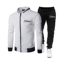 tracksuit men jacket sweatpants fitness gym tracksuits mens set cotton sport suits 2 piece set jogging track suits golf wear 202