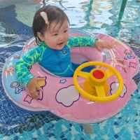 （ELAND sports）ชุดสีชมพูสำหรับเด็ก,ที่นั่งพวงมาลัยเจ้าหญิงที่นั่งหนา Kolam Renang Bayi ห่วงยางว่ายน้ำเด็กทารก