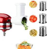 Food Grinder Attachment Slicer Compatible for Kitchen Aid Stand Mixer Cheese Grater Attachment Larger Capacity Design