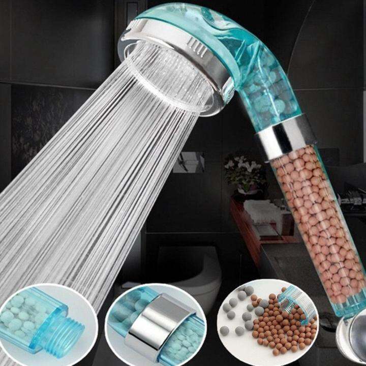 Shower Head Bathroom Healthy Water Saving Spray Nozzle (Blue) Lazada PH