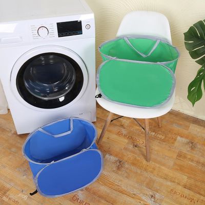 【YF】 Laundry Basket Fine Mesh Good Ventilation Foldable Bathroom Collapsible Dirty Clothes Storage Hamper Daily Use