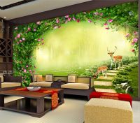 ✢ Decorative wallpaper Garden corridor background wall painting