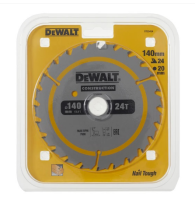 DEWALT DT20434 ใบเลื่อยวงเดือน 5.5 นิ้ว 24 ฟัน (ตัดไม้มีตะปู) สำหรับตัดไม้มีตะปู