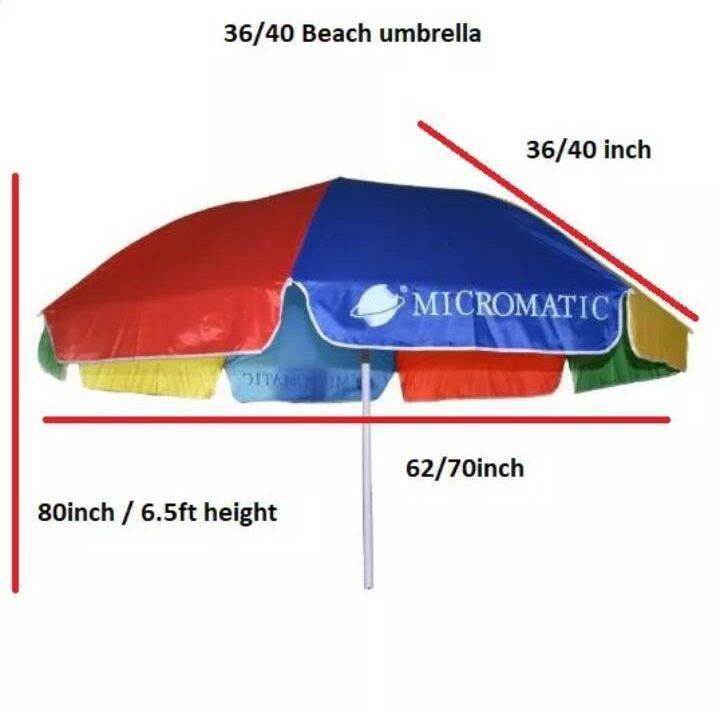 MICROMATIC Beach Umbrella 36 and 40 Lazada PH