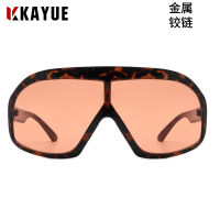 S2132 New Arrival Large Rim Sunglasses European And American Personalized Hip Hop Large Rim Sunglasses Funny Fashion Sunglasses