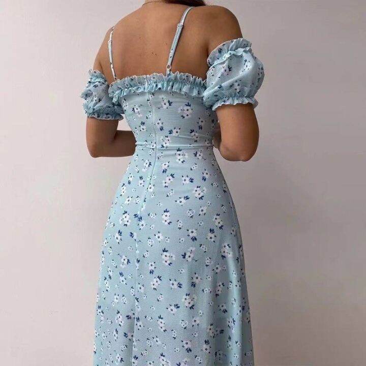 sexy-sling-ruffle-strapless-slit-party-dress-women-elegant-off-shoulder-v-neck-long-robe-spring-floral-print-slim-vestidos-21764