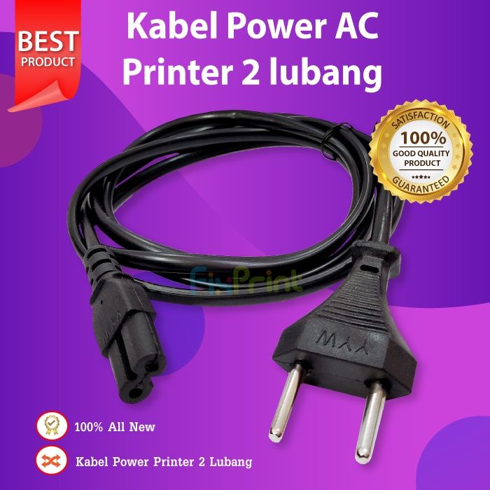 Kabel Power 2 Lubang Printer Tv Cable Adaptor Power Supply Lazada Indonesia 9254