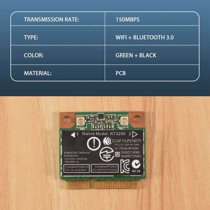 150mbps-2-4ghz-rt3290-802-11b-g-wireless-wlan-wifi-bluetooth-bt-3-0-half-mini-pci-e-card-for-cq58-m6-4445s-dv4