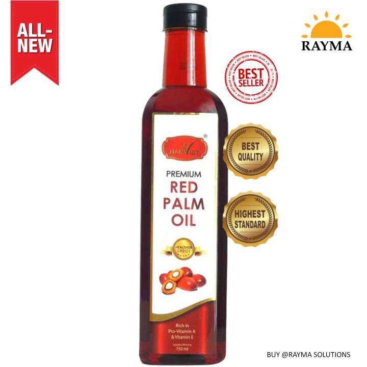 Harvist Premium Red Palm Oil 100 Pure And Natural 750ml Lazada 3819