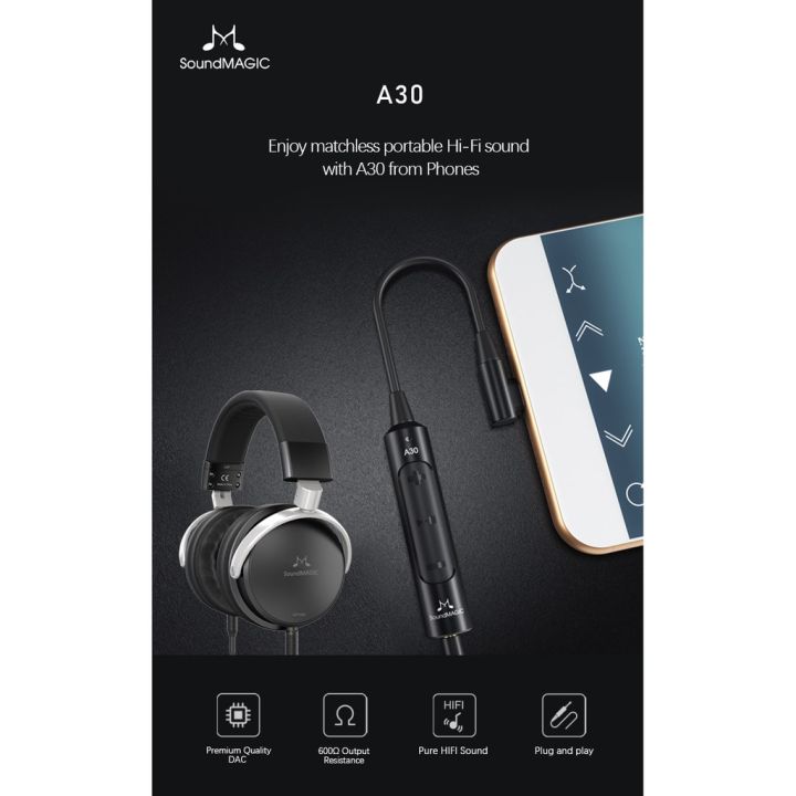 wowwww-soundmagic-a30-แอมป์หูฟังพกพา-แบบ-type-c-และ-lightning-ประกันศูนย์ไทย-ราคาถูก-เครื่อง-ขยาย-เสียง-เครื่องขยายเสียง-หูฟัง-อื่น-ๆ