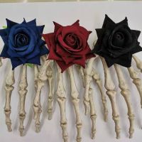 Punk Dark Skull Rose Claw Hairpin Large Medium Hand Bone Halloween Accessories Clip