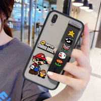 UCUC เคสโทรศัพท์เคสสำหรับ Vivo V11 Pro (มีสายรัดข้อมือ) กันกระแทก Frosted กลับการ์ตูน Super Mario Bros เกมเคสใส่โทรศัพท์ Soft Edge Full ฝาครอบเลนส์ป้องกันเลนส์โทรศัพท์บางเฉียบกรณี