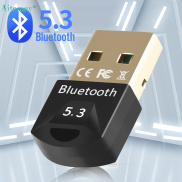 Aitemay Car USB Bluetooth Adapter Bluetooth 5.3 Dongle for PC Laptop