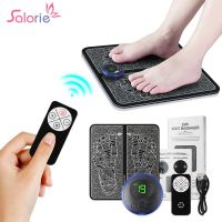 ZZOOI EMS Foot Massage Pad Electric Intelligent Pulse Acupuncture Improve Blood Circulation Relieve Ache Pain Muscle Stimulator Mat