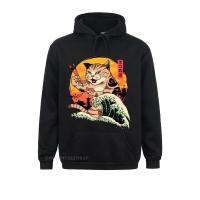 Vaporwave Cat Wave Japanese Funny Sportswear Monster Cat Printed New Hoodie Camisetas Hombre Men Christmas Tops Size XS-4XL