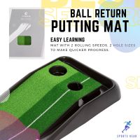 INESIS ทีตั้งลูกกอล์ฟ กอล์ฟ ลูกกอล์ฟ Golf Ball Putting Mat With Ball Return ( พรมซ้อมพัตต์ พร้อมรางคืนลูกอัตโนมัติ ) ลูกกอล์ฟใหม่ golfball  ไม้กอล์ฟ ลูกกอล์ฟ