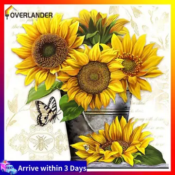 5D DIY My Diamond Art (Sunflower) Diamond Painting Kit (NEW)