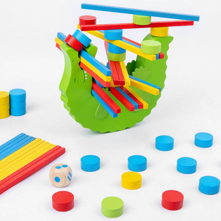 childrens-educational-wooden-balance-blocks-crocodile-stacks-together-hand-eye-coordination-early-education-toy