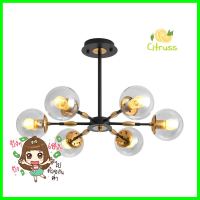 ไฟช่อ CST 6331-6 สีใส/ดำ/ทอง 6 หัวCHANDELIER CST 6331-6 CLEAR/BLACK/GOLD 6-LIGHT **คุ้มที่สุดแล้วจ้า**