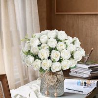 hot【cw】 Artificial Silk Bundle Scrapbook Wedding Outdoor Garden Room Vase Decoration